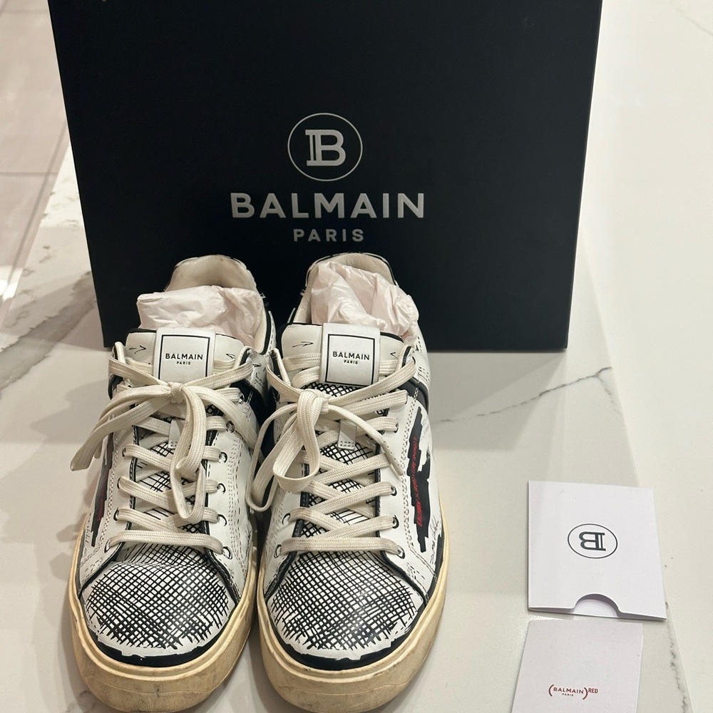 Balmain men leather Sneakers